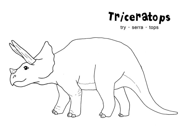 Dinosaur Coloring Pages With Names