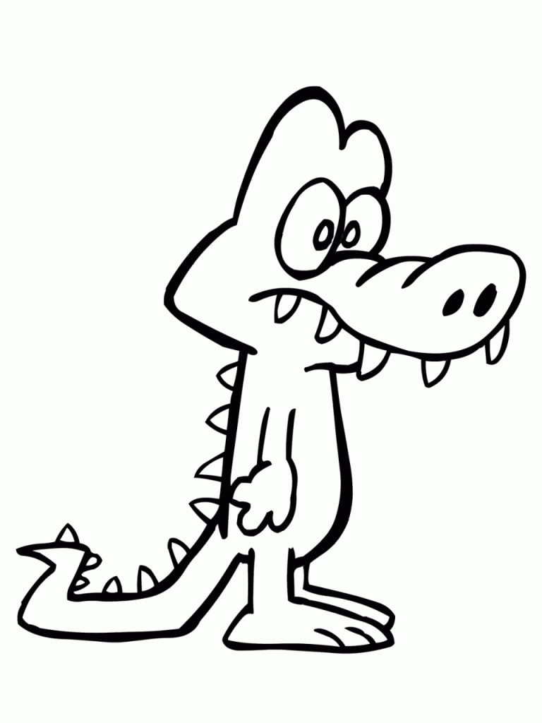 Baby Alligator Coloring Pages