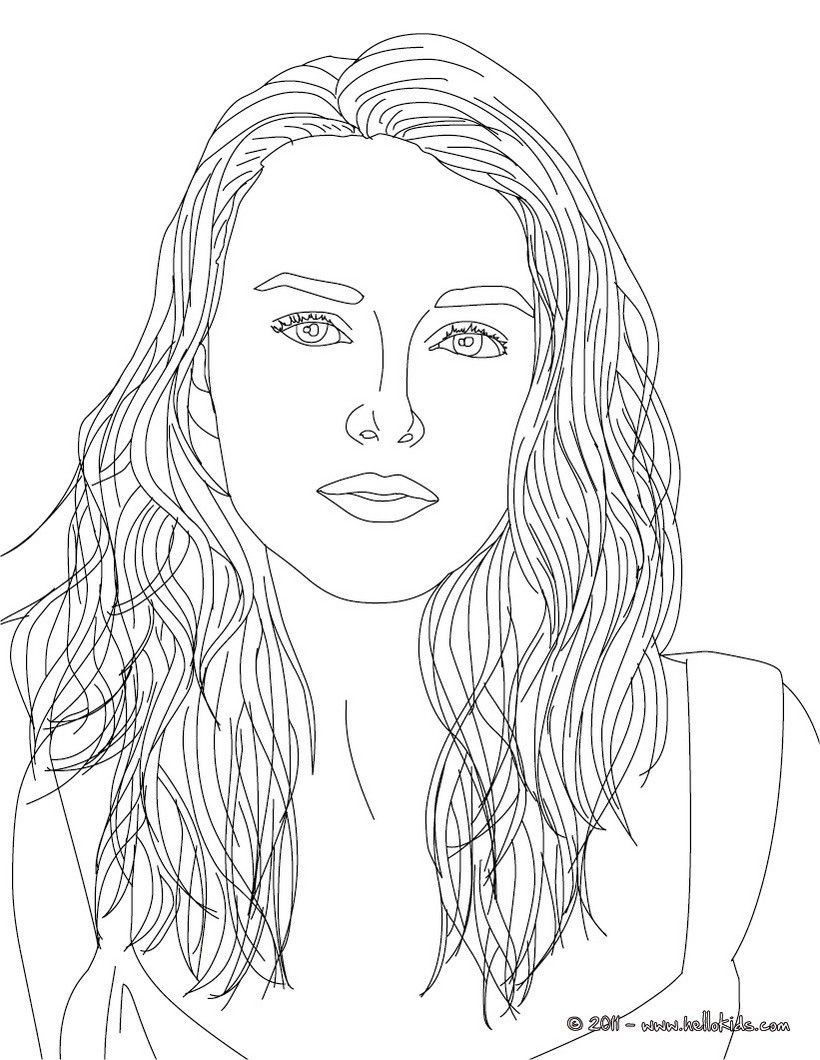 Coloring Pages Of People's Faces
