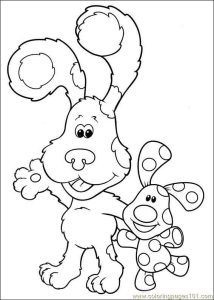 Blues Clues 12 Coloring Page for Kids Free Blue's Clues Printable