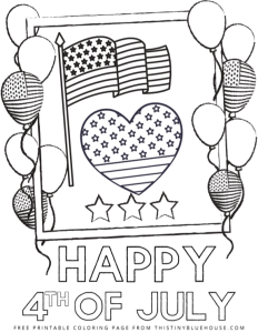 Super Cute Free Printable 4th Of July Coloring Page Bundle Coloring