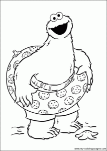 Coloring page Monster coloring pages, Beach coloring pages, Sesame