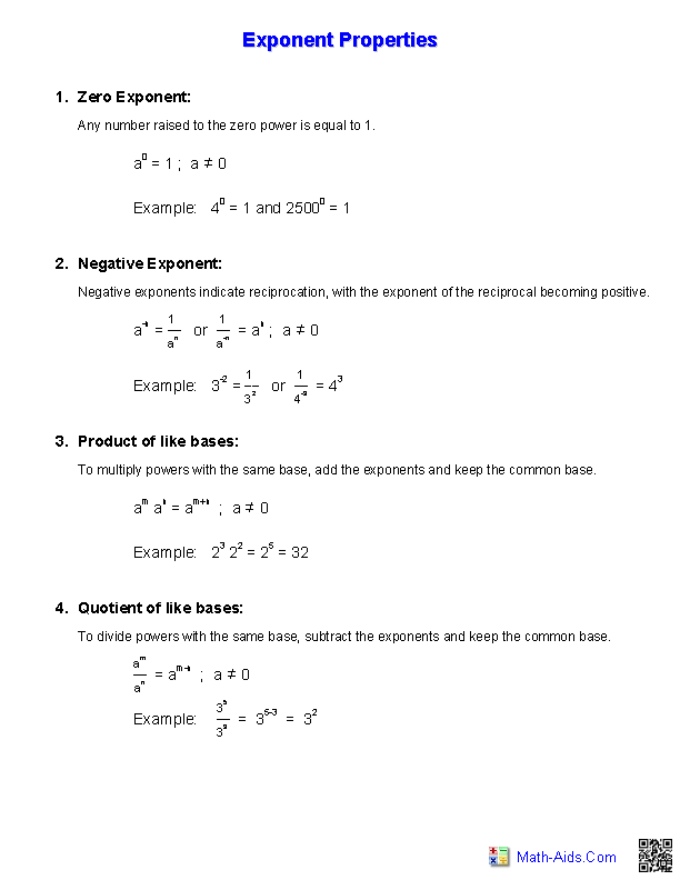 Exponential Functions Practice Worksheet Answers