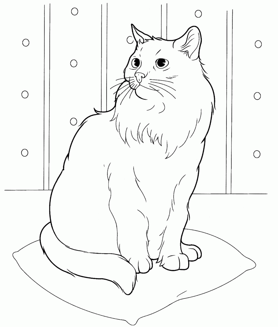 Free Printable Coloring Pictures Of Cats