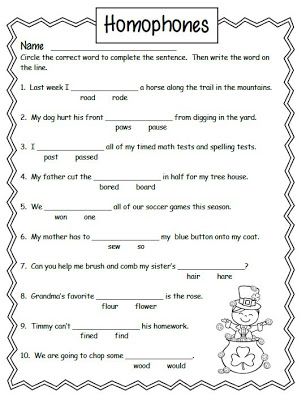 Grade 2 2nd Grade English Worksheets Grammar