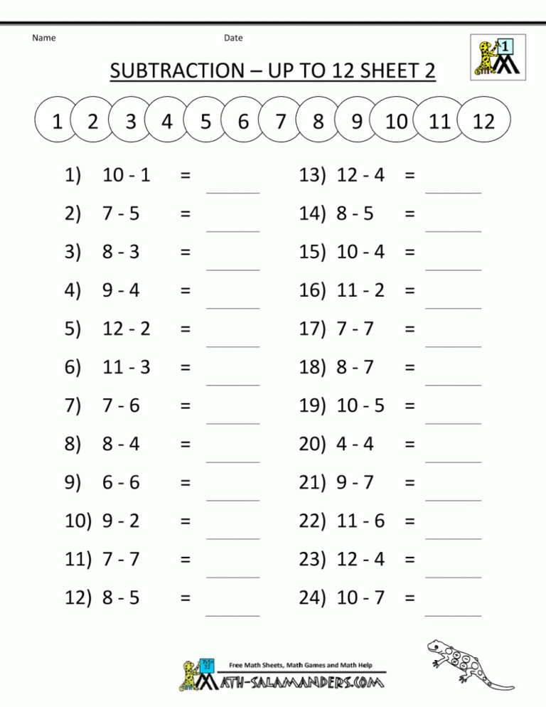 First Grade Year 1 Worksheets Free Printable