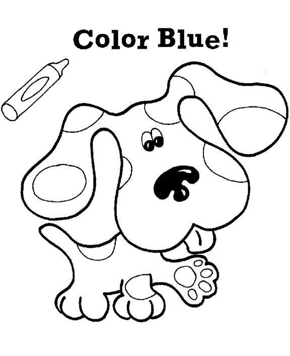 Blues Clues Coloring Sheet