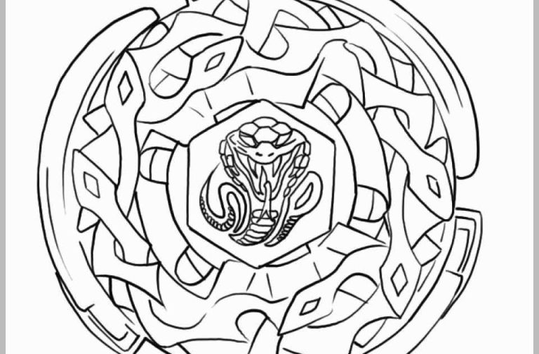 Beyblade Colouring Pages Free