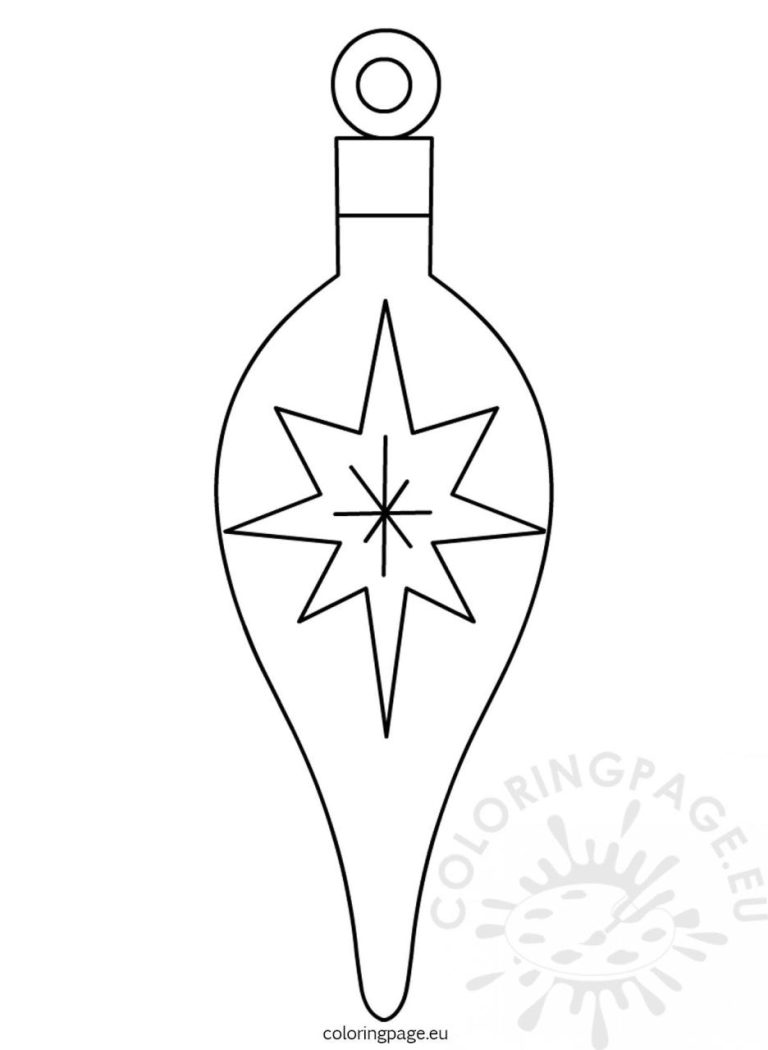 Christmas Ornament Coloring Pages Pdf