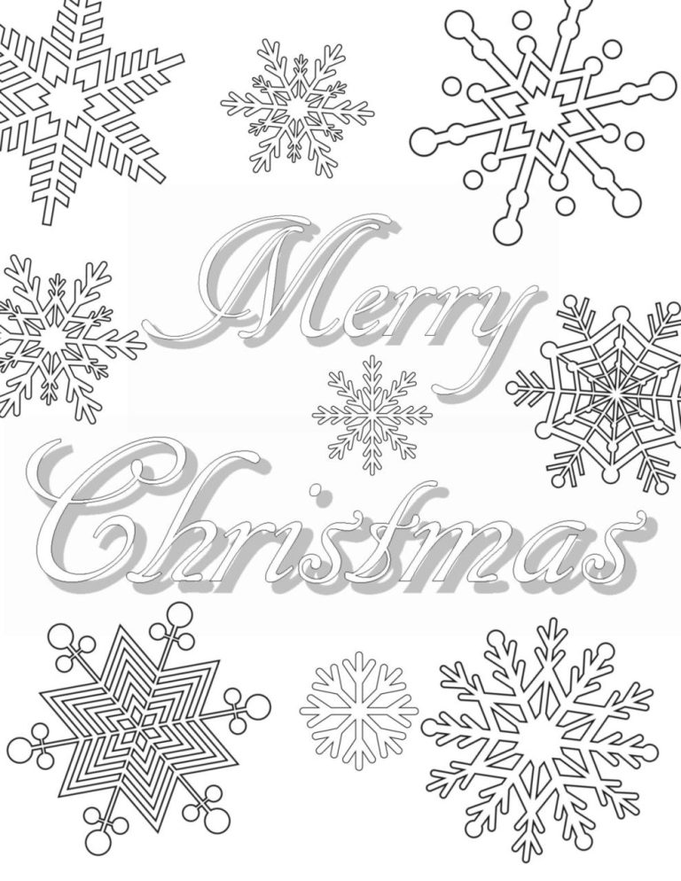 Christmas Coloring Page Free