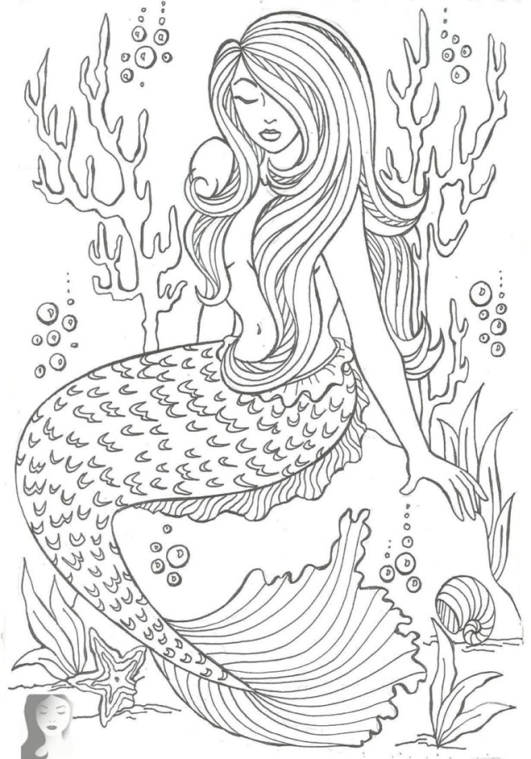 Mermaids Coloring Page
