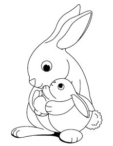 Coloring Page Rabbit Printable Coloring