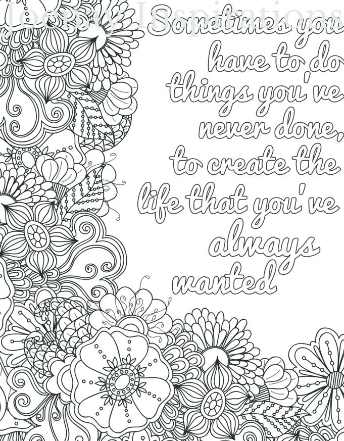 Quote Coloring Pages Pdf