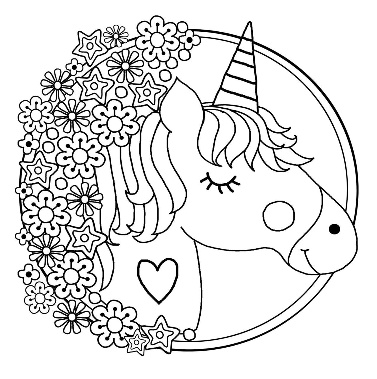 Coloring Pages For Printing Unicorn