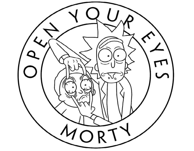 Rick And Morty Fortnite Coloring Pages