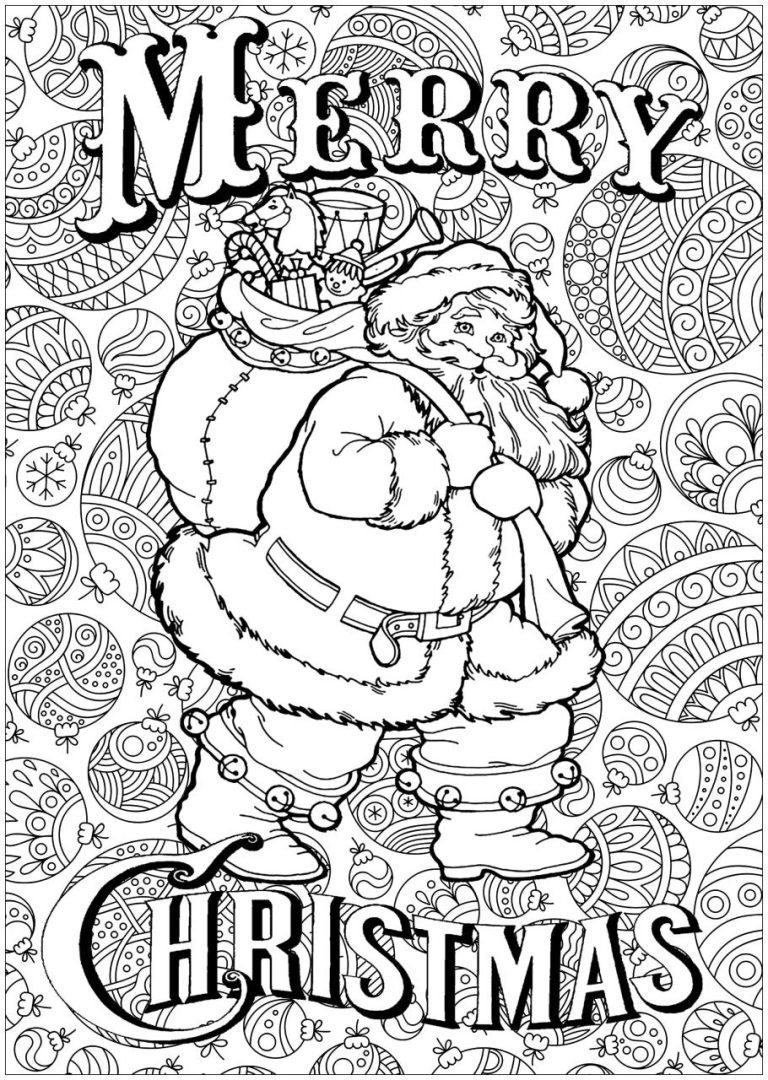 Merry Christmas Coloring Picture