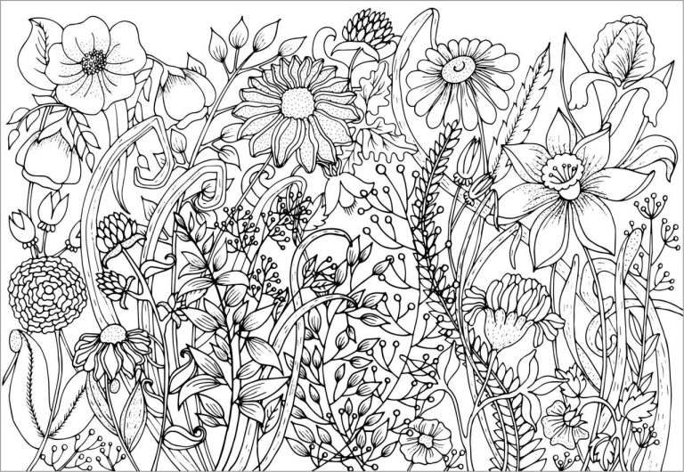 Coloring Pages Flowers Spring