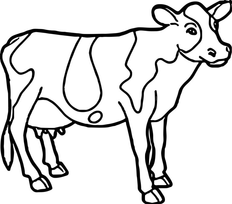 Coloring Pages Of Cows