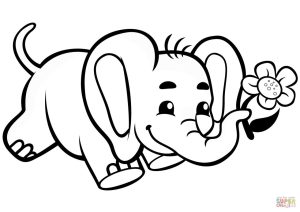 The top 21 Ideas About Cute Baby Elephant Coloring Pages Home, Family