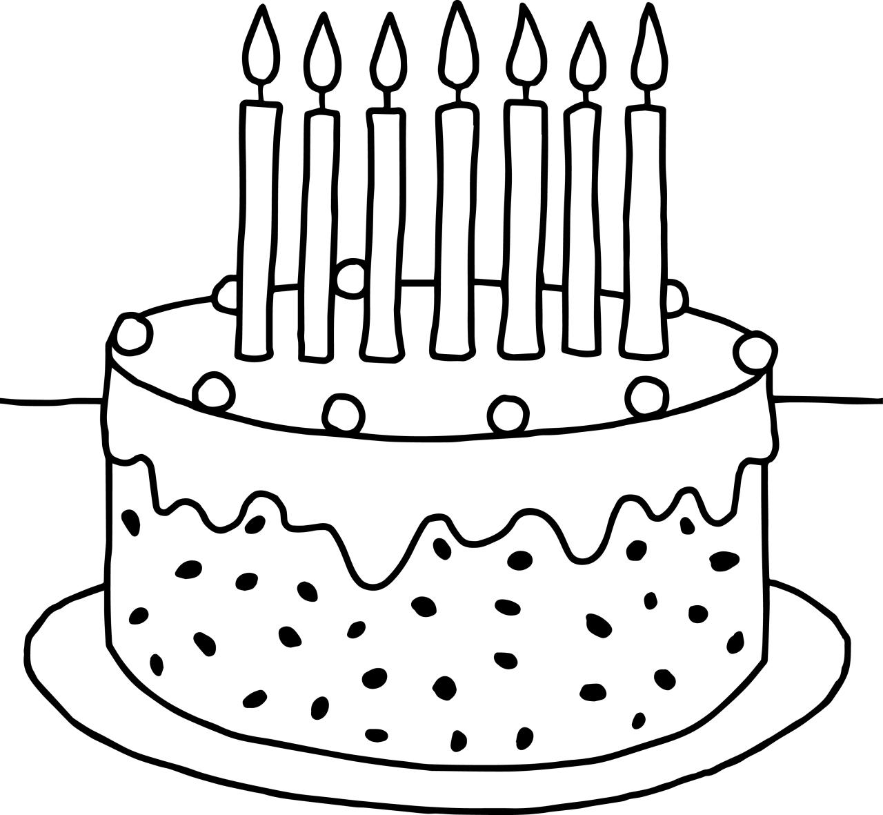 Cute Cake Coloring Pages at Free printable colorings