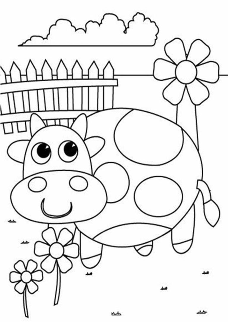 Simple Cute Coloring Pages
