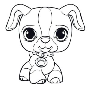 Cute Puppy Coloring Pages To Print at Free printable