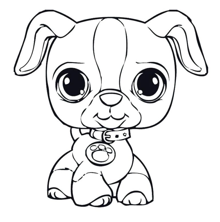 Adorable Dog Coloring Pages