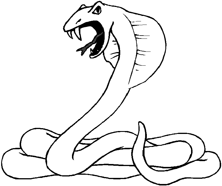 Cute Snake Coloring Pages