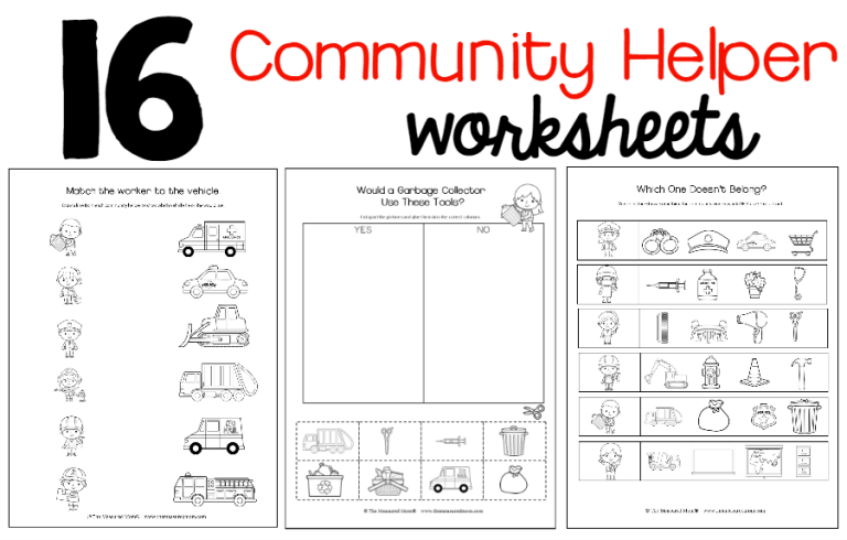 Free Community Helpers Worksheets For Preschoolers