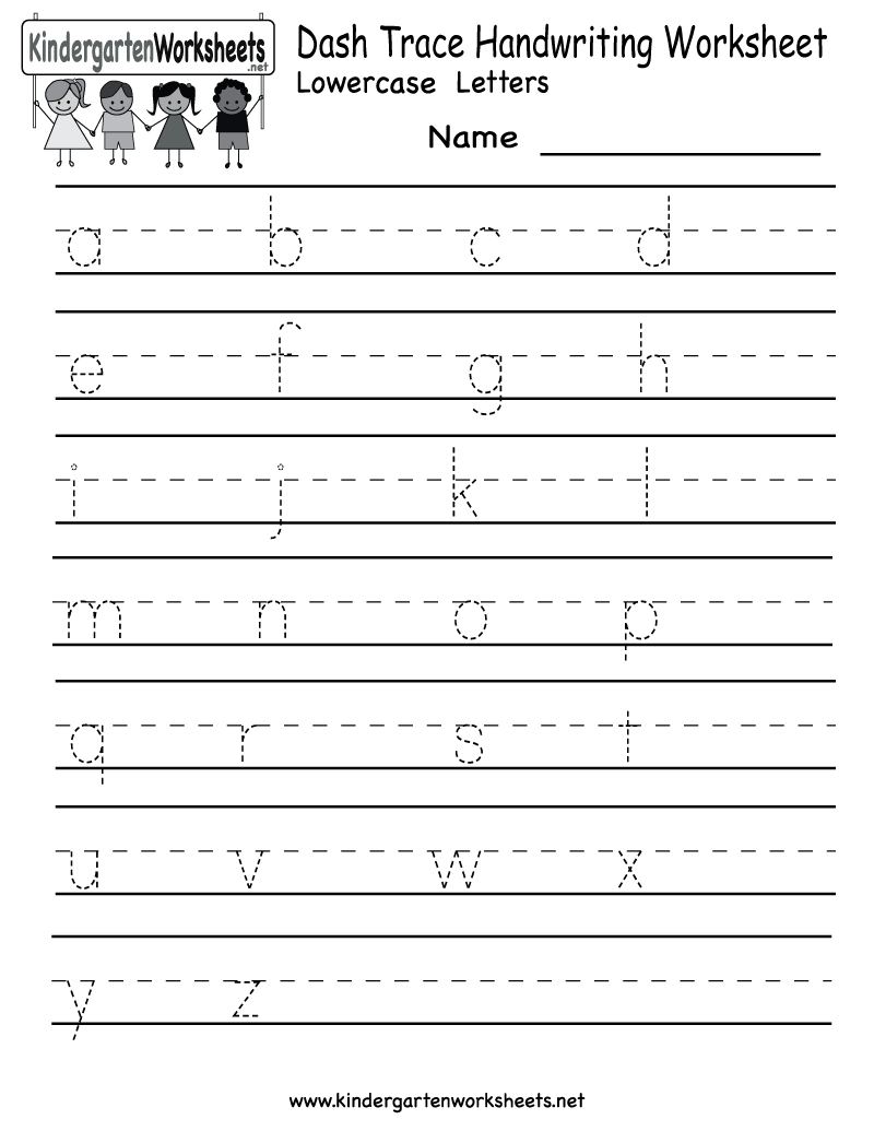 Blank Writing Sheets For Kindergarten