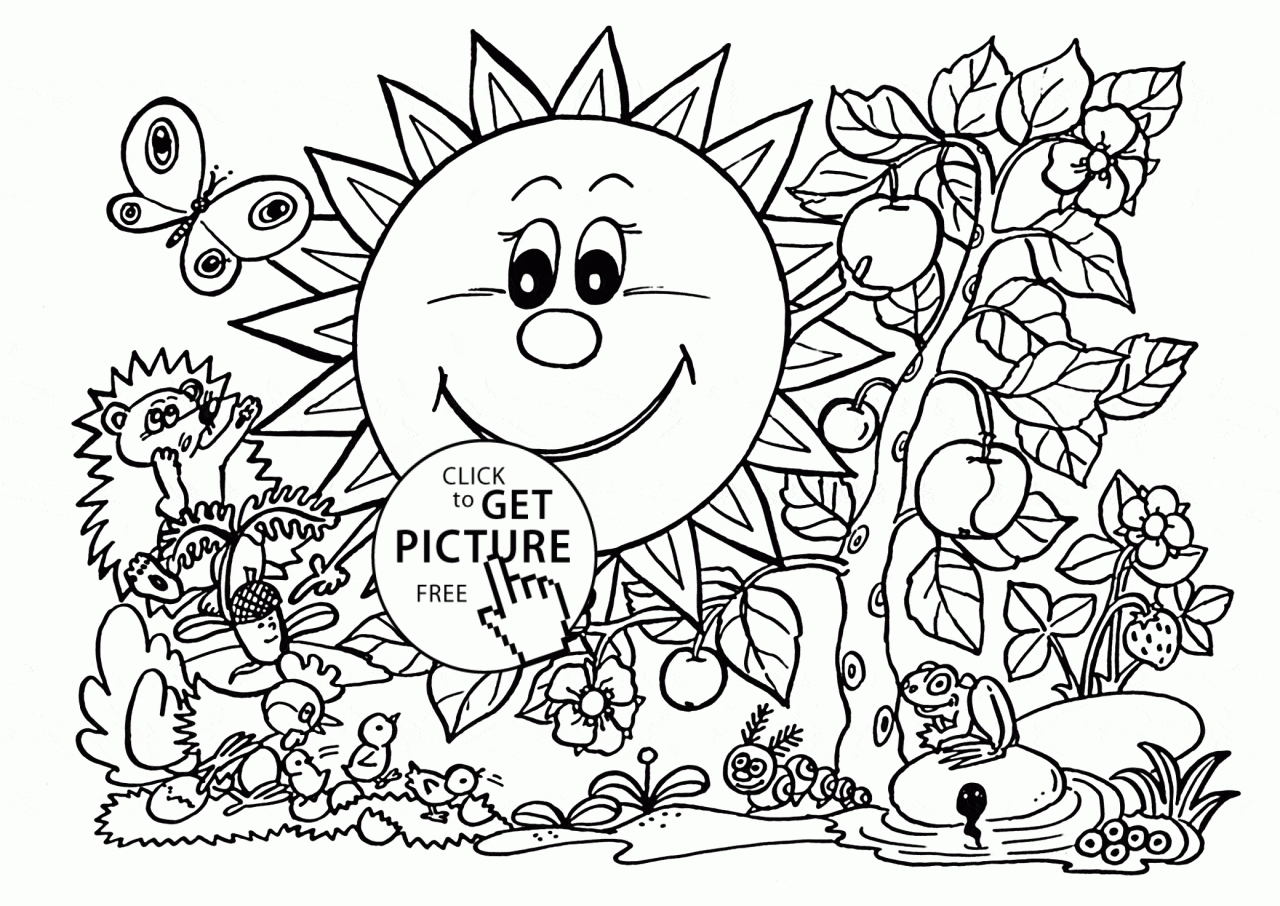 Garden Coloring Pages Free