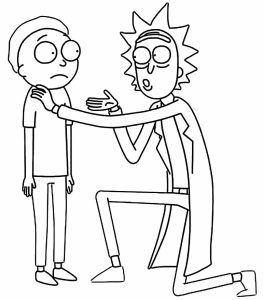 Desenhos para colorir de Rick e Morty Dicas Práticas