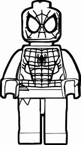 Lego Man Coloring Page Awesome Spider Man Lego Coloring Page