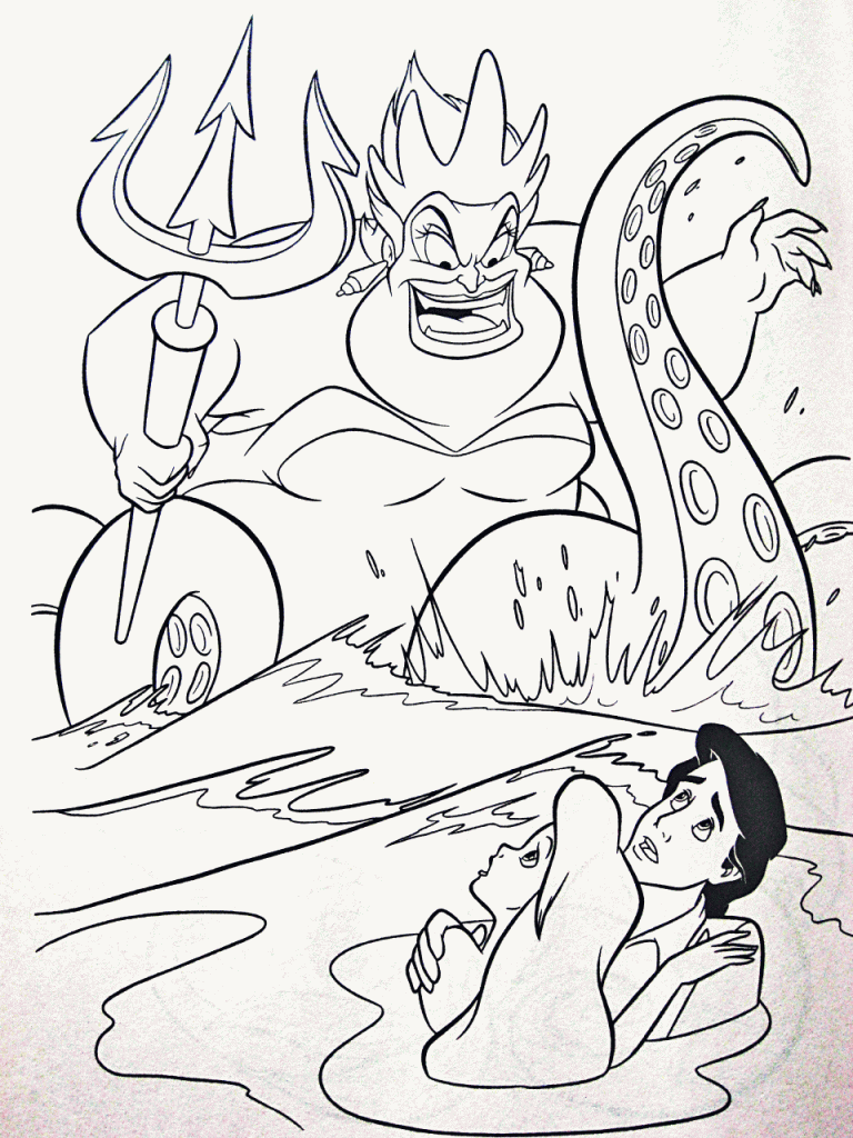The Little Mermaid Ursula Coloring Pages