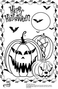 Halloween Coloring Pages Free Printable Scary Coloring Home