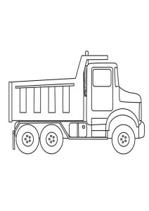 Coloring Page of Dump Truck Monster truck coloring pages, Truck