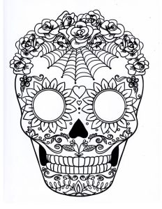 This item is unavailable Etsy Skull coloring pages, Sugar skull art