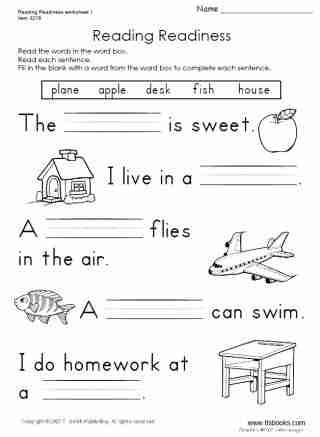 English Language Worksheets For Grade 1