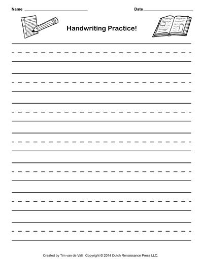 Free Printable Handwriting Worksheets Pdf