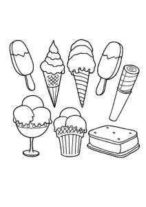 Ice Creams Coloring Pages Coloring Home