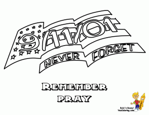 9 11 First Responders Coloring Page Sketch Coloring Page