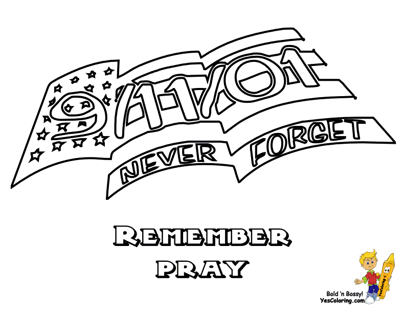 September 11 Memorial Coloring Pages