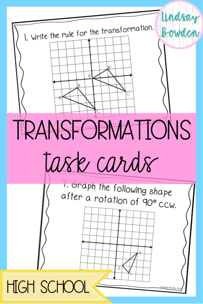 Transformations And Congruence Worksheet Answer Key