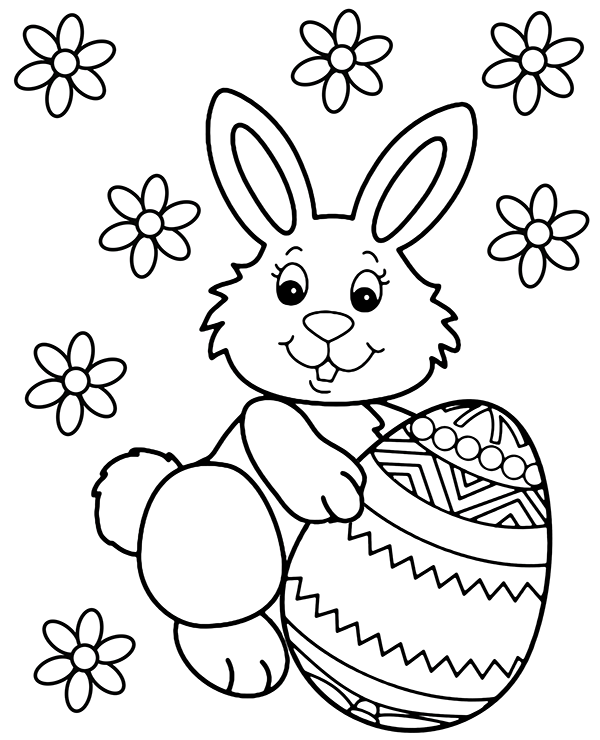 Coloring Pages For Easter Bunny
