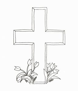 Easter Cross Coloring Pages Printable at Free