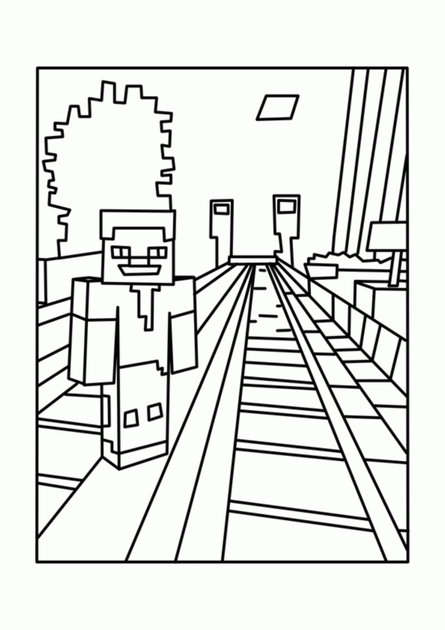 Printable Minecraft Coloring Pages Coloring Home