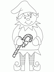 Cute Elf Coloring Pages Coloring Home
