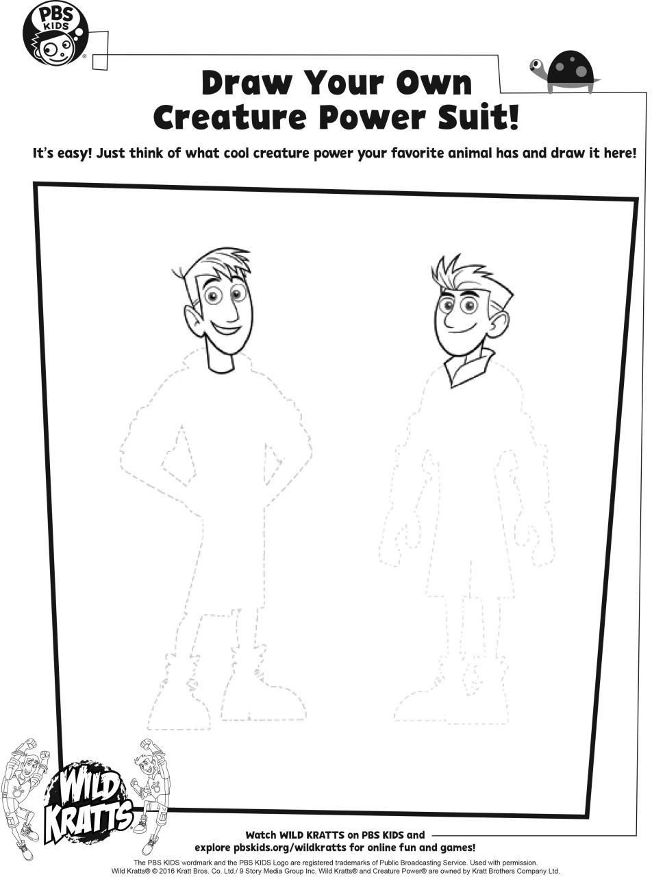 Wild Kratts Coloring Pages Creature Power Discs