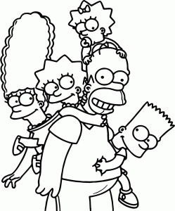 cool The Simpsons Wallpaper Full Hd Coloring Page Family coloring