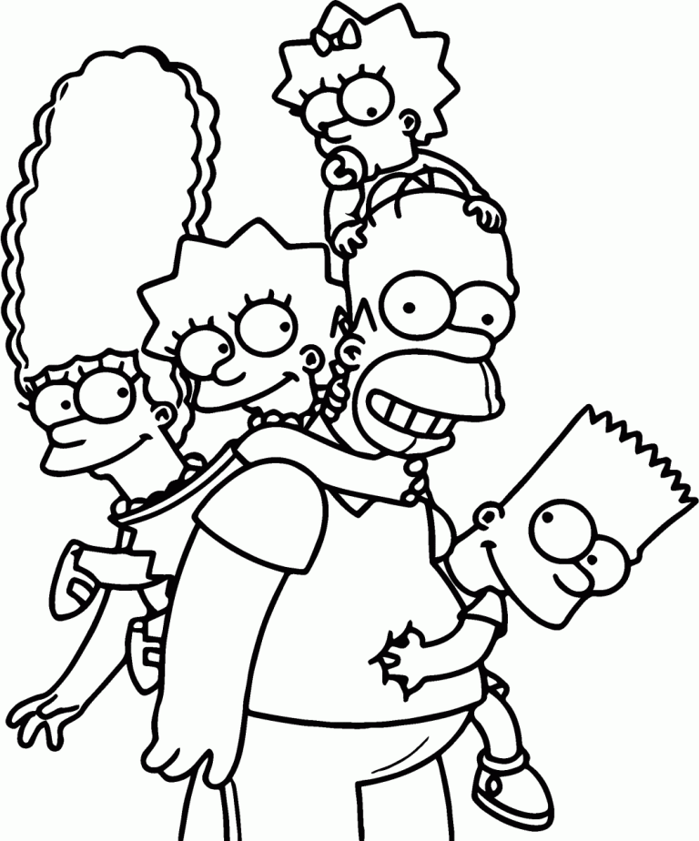 Simpsons Colouring Pages Pdf
